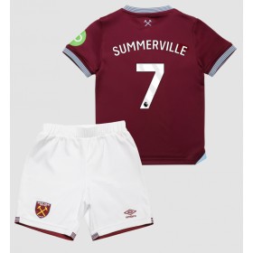 Dětské fotbalový komplet West Ham United Crysencio Summerville #7 Domácí košile 2025-26 Krátkým Rukávem